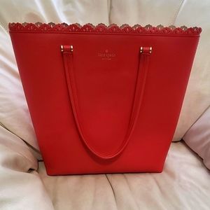 Coral Kate Spade Extra Large Tote Bag